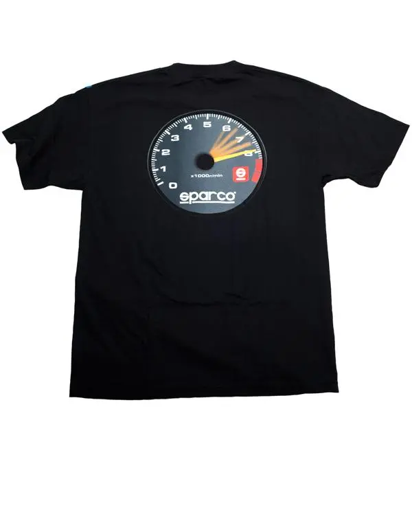 Sparco T-Shirt Tach Blk Sml 1