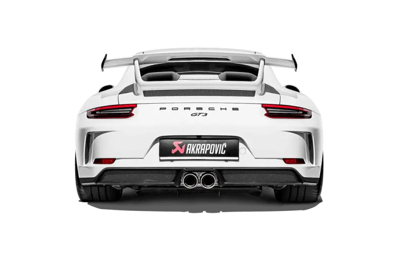 Akrapovic 2018 Porsche 911 Gt3 (991.2) Slip-On Race Line (Titanium) W/Titanium Tail Pipe Set 1
