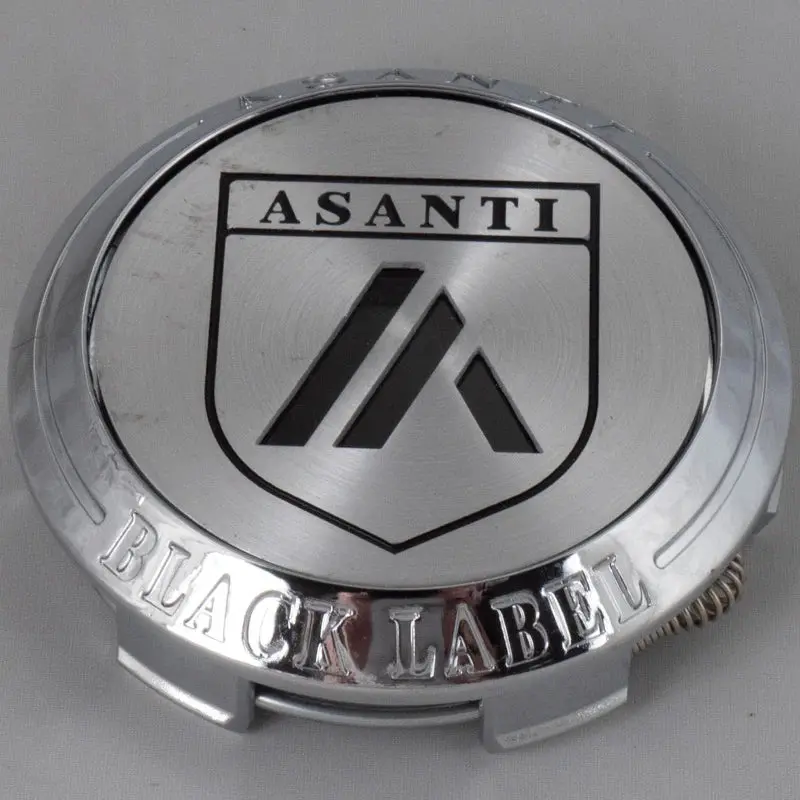 Asanti Black Label Plastic Chrome W/Asanti Badge 74Mm 1