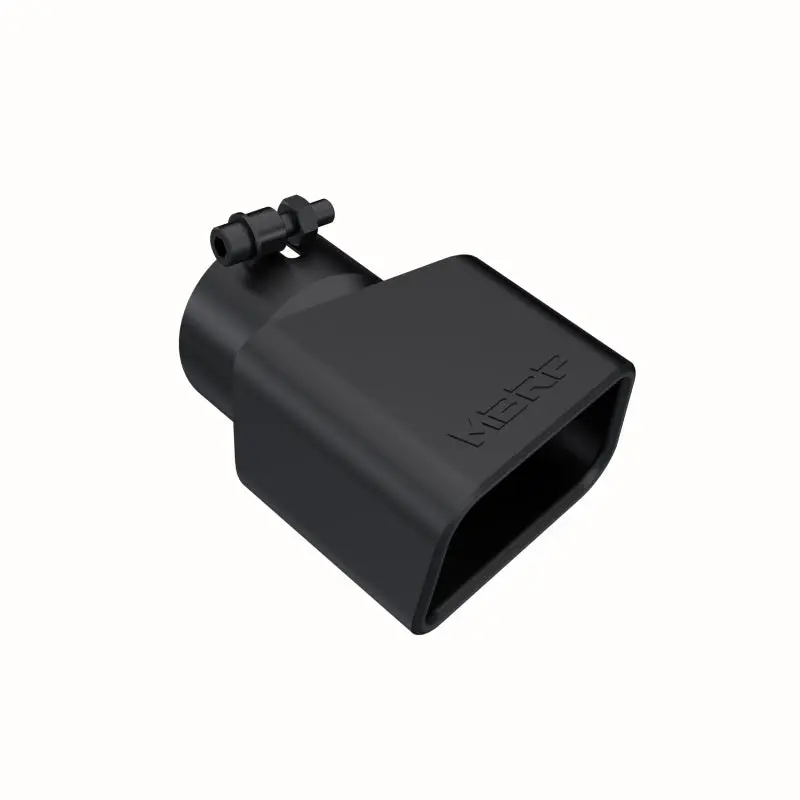 Mbrp Universal Tip 4.75Inx 3In Rectangle Angled Cut 3In O.D. Inlet Pass. Side 7.375In Length Black 2