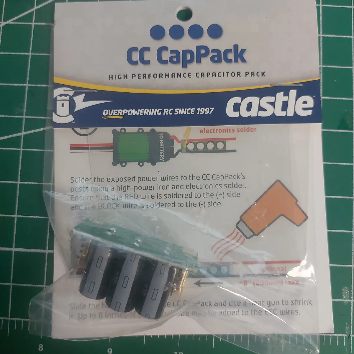 Castle Creations Capacitor Pack, 8S Max (35V), 1680Uf 1