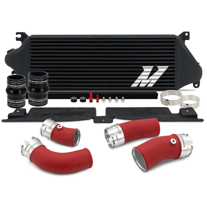 Mishimoto 24+ Tacoma Performance Intercooler Kit - Bk Cooler - Rd Pipes 1