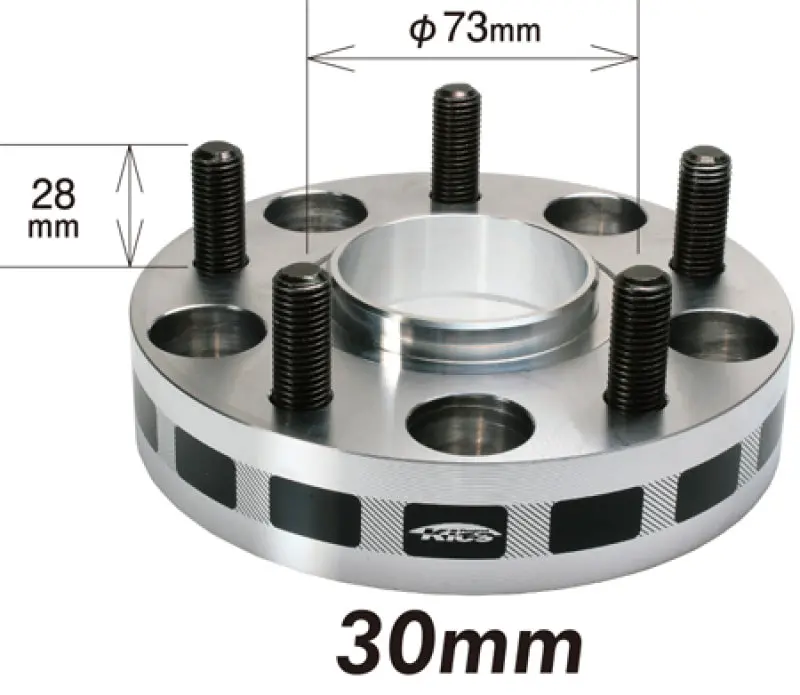Project Kics 12X1.50 Hub 64Mm 5X114.3 Wide Tread Spacers - 30Mm 1