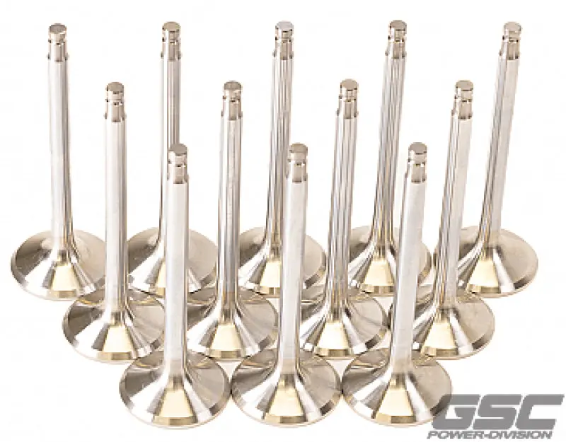 Gsc P-D Nissan Vr38dett 33.15Mm Head +1Mm Os 91.95Mm Long 6.6Mm Stem Exhaust Valve - Set Of 12 1