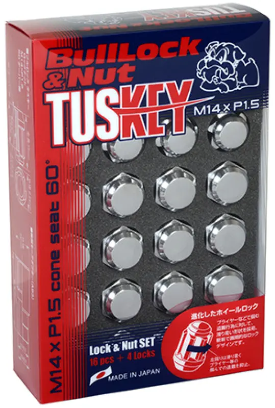 Project Kics 14X1.50 Tuskey Bullock And Nut Set - Chrome 1