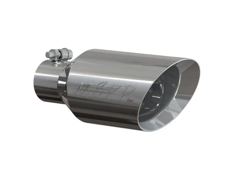 Mbrp Universal Tip 4.5 O.D. Dual Walled Angled Rolled End 2.5 Inlet 12In Length - T304 1