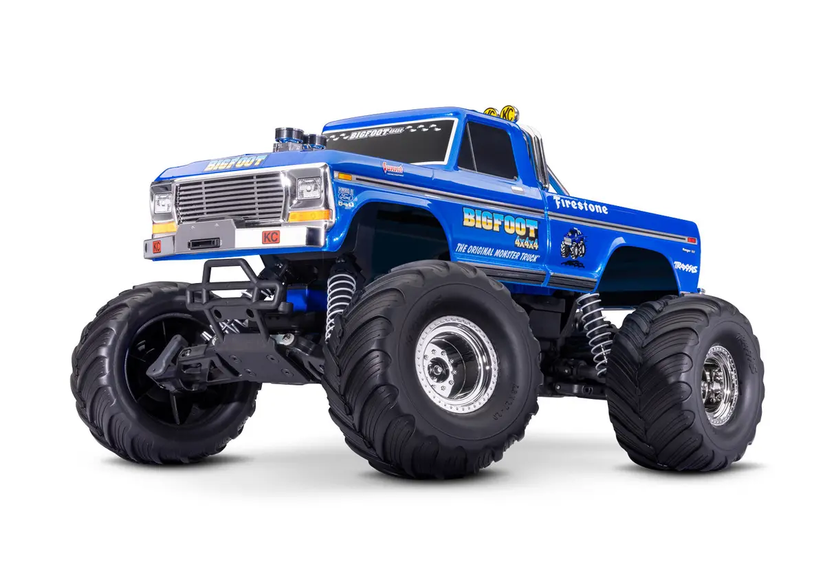 Traxxas Bigfoot No.1 Original Bl-2S Hd Rtr 1/10 2Wd Brushless Monster Truck W/Bl-2S Esc & Tq 2.4Ghz Radio 1