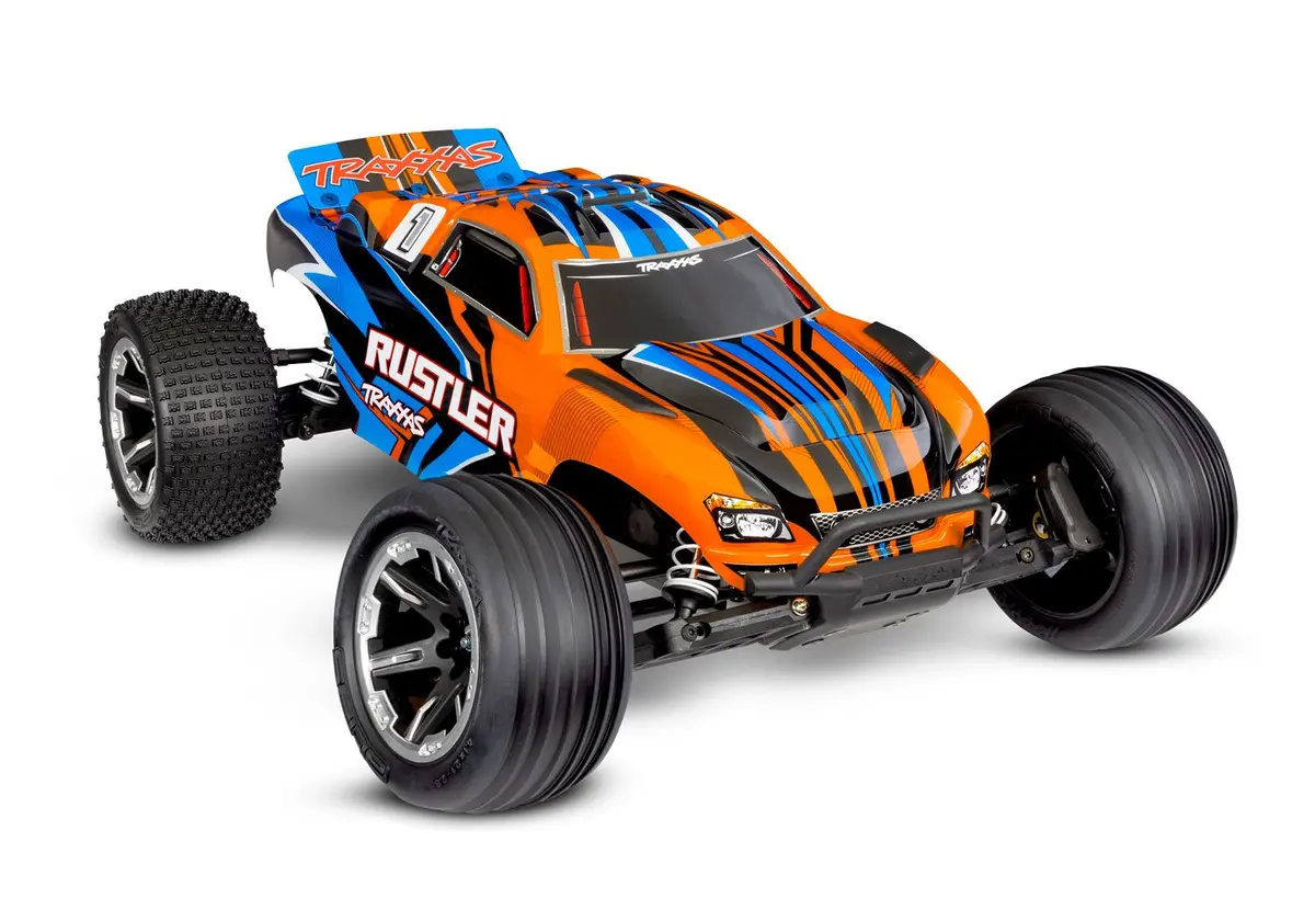 Traxxas Rustler Hd 1/10 Rtr 2Wd Stadium Truck W/ Usb-C Charger, Xl-5 Esc 1