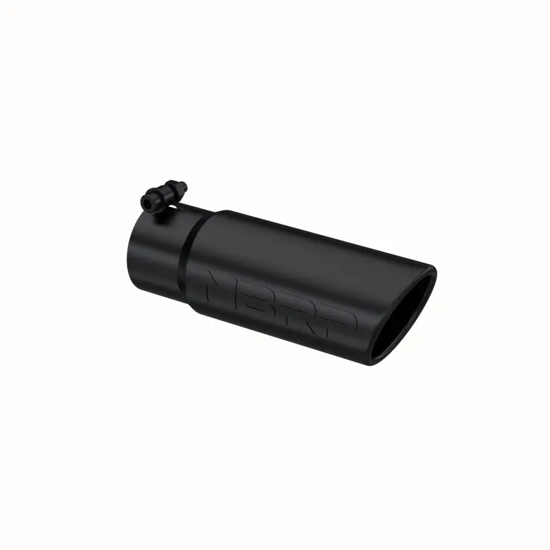 Mbrp Universal Tip 3-1/2In O.D. Angled Rolled End - 3In Id Inlet 10In Length - Black 1