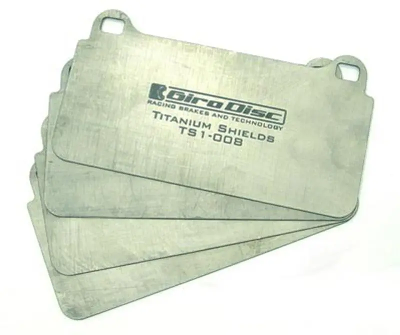 Girodisc 2008 Mercedes-Benz Clk63 Black Series (C209) Front Titanium Pad Shields 1