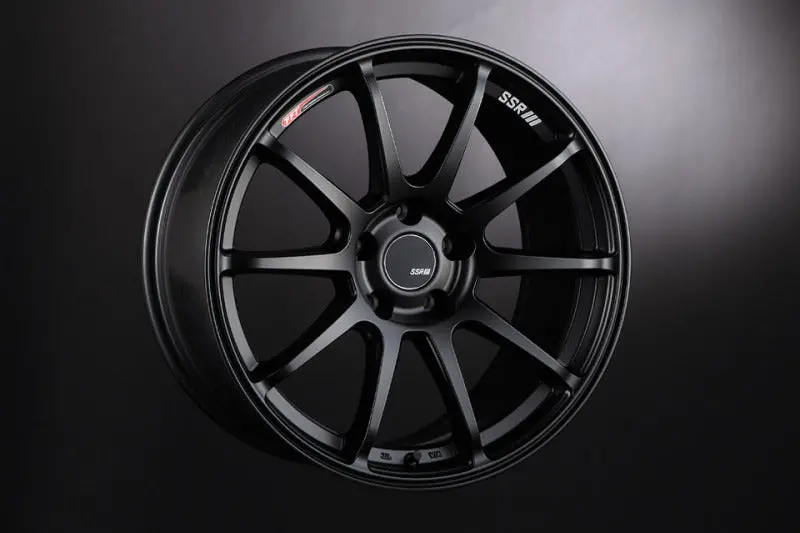 Ssr Gtv02 18X7.5 5X114.3 43Mm Offset Flat Black Wheel 1
