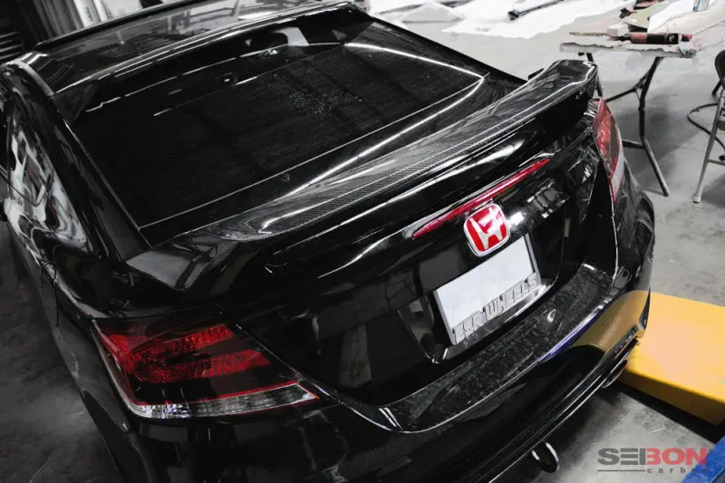 Seibon 14-15 Honda Civic 2 Door Si-Style Carbon Fiber Rear Spoiler 2