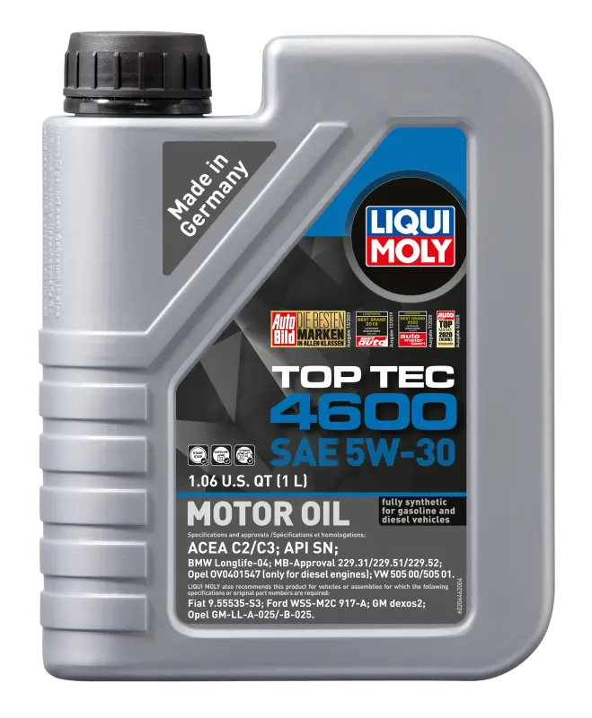 Liqui Moly 1L Top Tec 4600 Motor Oil Sae 5W30 2