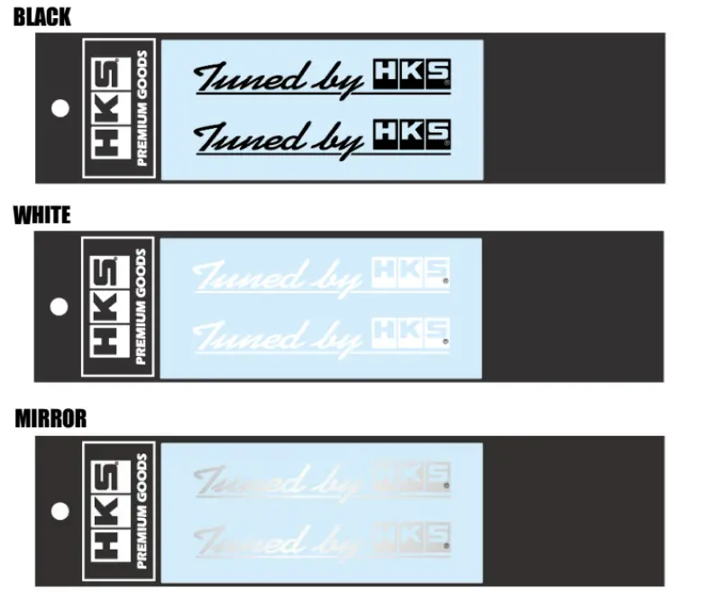 Hks Sticker Tuned By Hks W120 Black 1