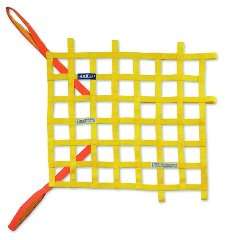 Sparco Window Net Fia Yellow 1