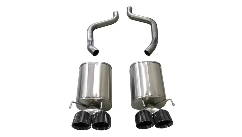 Corsa 2005-2007 Chevrolet Corvette (C6) 6.0L/6.2L Black Xtreme Axle-Back Exhaust W/4.5In Tips 1