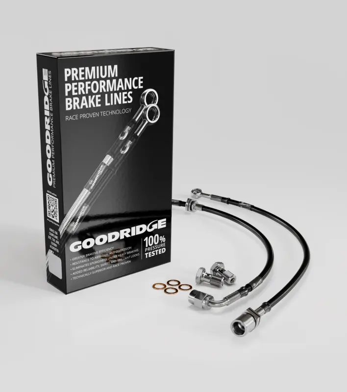 Goodridge 96-02 Mercedes E320 Stainless Steel Front Brake Lines 1
