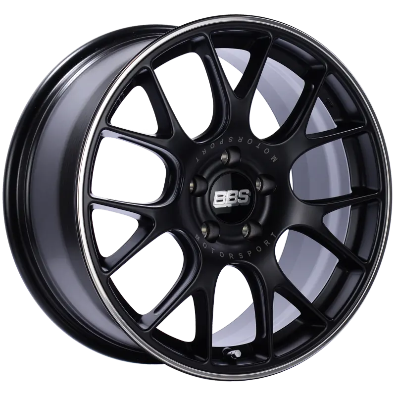 Bbs Ch-R 18X8.5 5X112 Et47 Satin Black Polished Rim Protector Wheel -82Mm Pfs/Clip Required 1