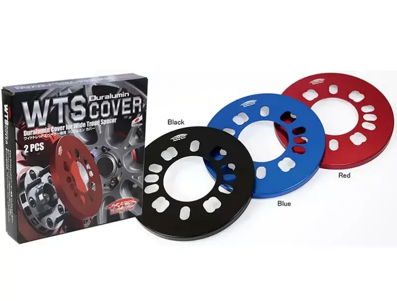 Project Kics Red Duralumin Cover For Wide Tread Spacer (2 Pcs) 1