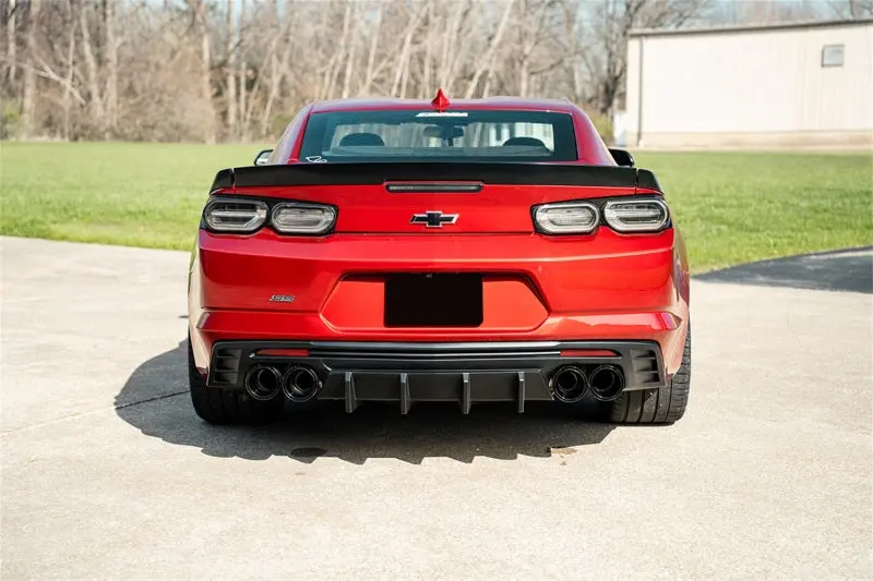 Corsa 2016-2024 Chevrolet Camaro Ss / Zl1 Valved Axle-Back Exhaust W/ Black Carbon Fiber Quad Tips 2