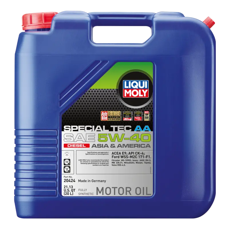 Liqui Moly 20L Special Tec Aa Motor Oil Sae 5W40 Diesel 1