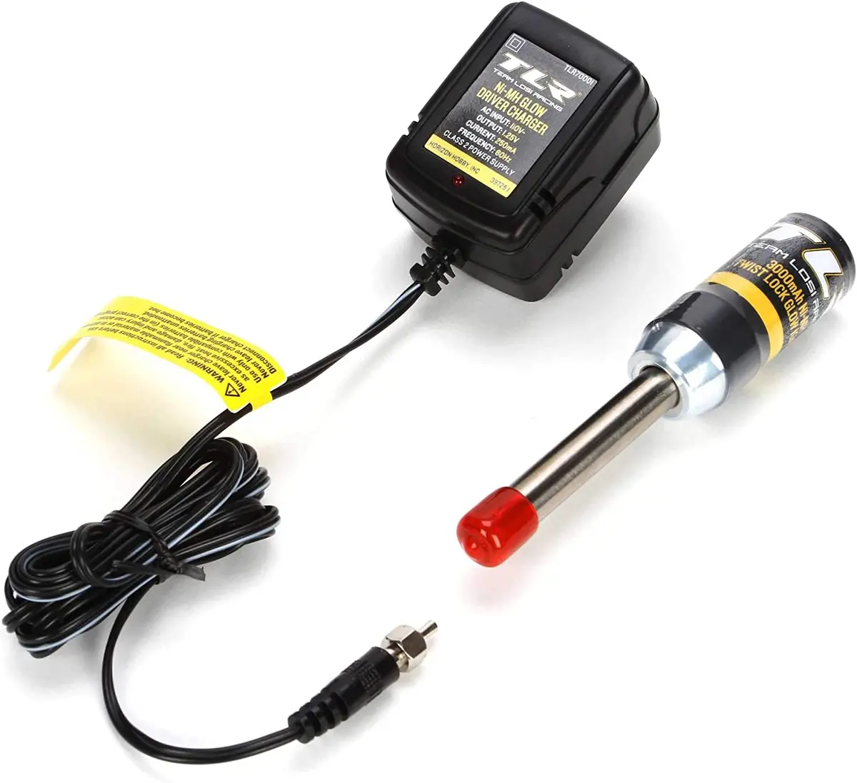 Team Losi Racing Twist Lock Glow Igniter W/Charger 1