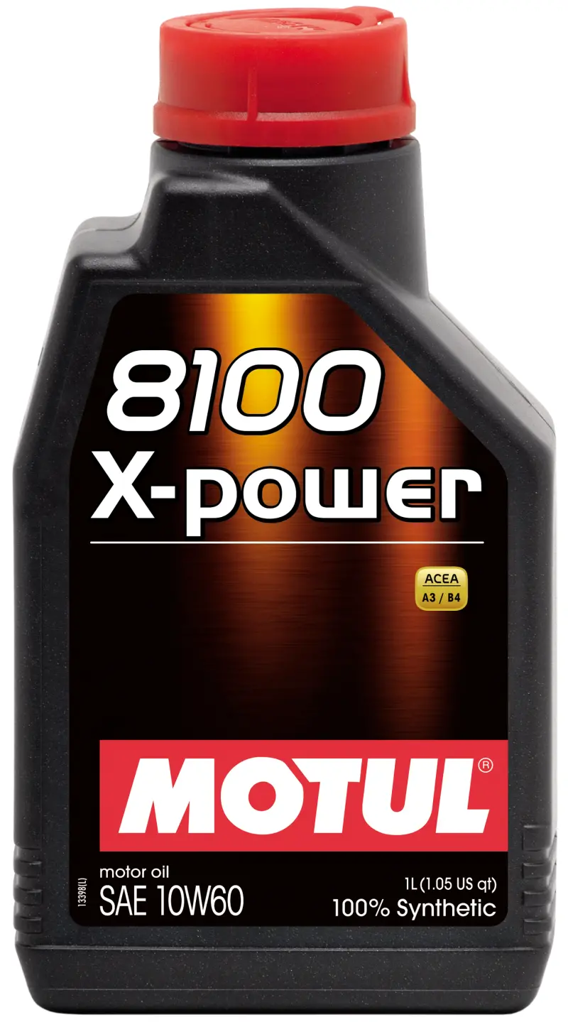 Motul 1L Synthetic Engine Oil 8100 10W60 X-Power - Acea A3/B4 1