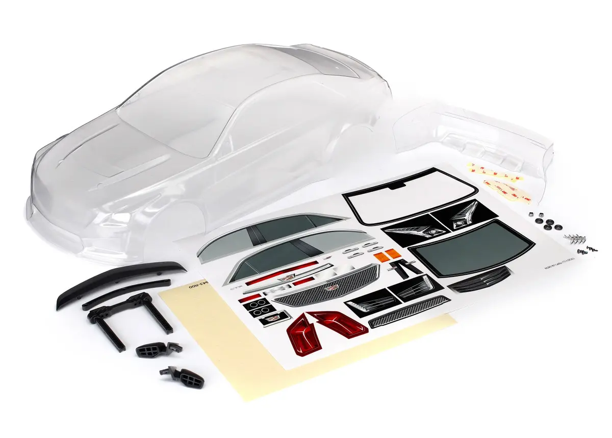 Traxxas 4-Tec 2.0 Cadillac Cts-V Clear Body 1