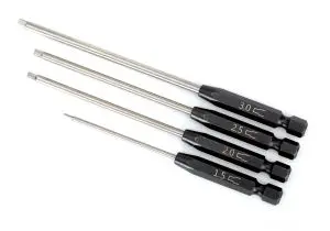 Traxxas 4-Piece Straight Hex Bit Set 1