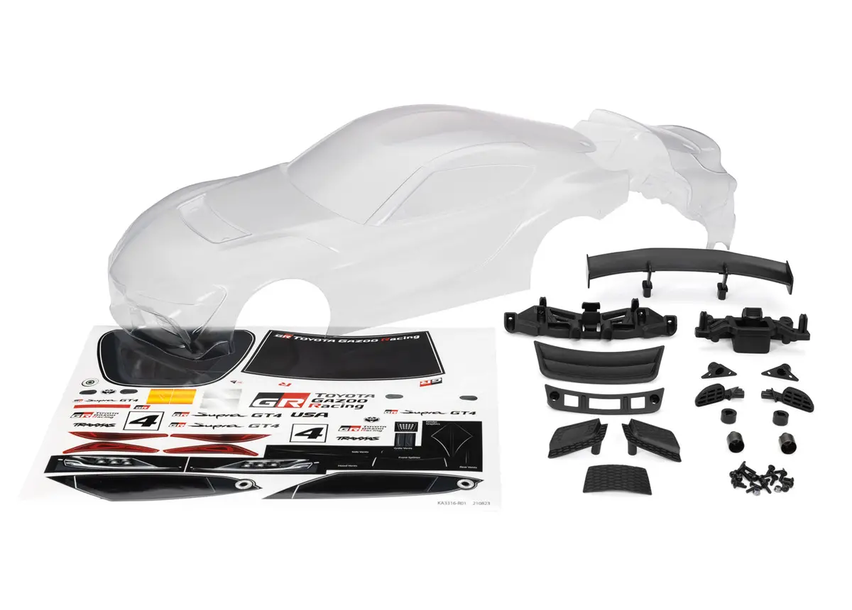 Traxxas 4-Tec 3.0 Toyota Supra Gt4 Clear Body 1
