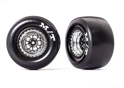Traxxas 9476X Tires & Wheels Premounted (Weld Glossy Black Wheels) (2) 1