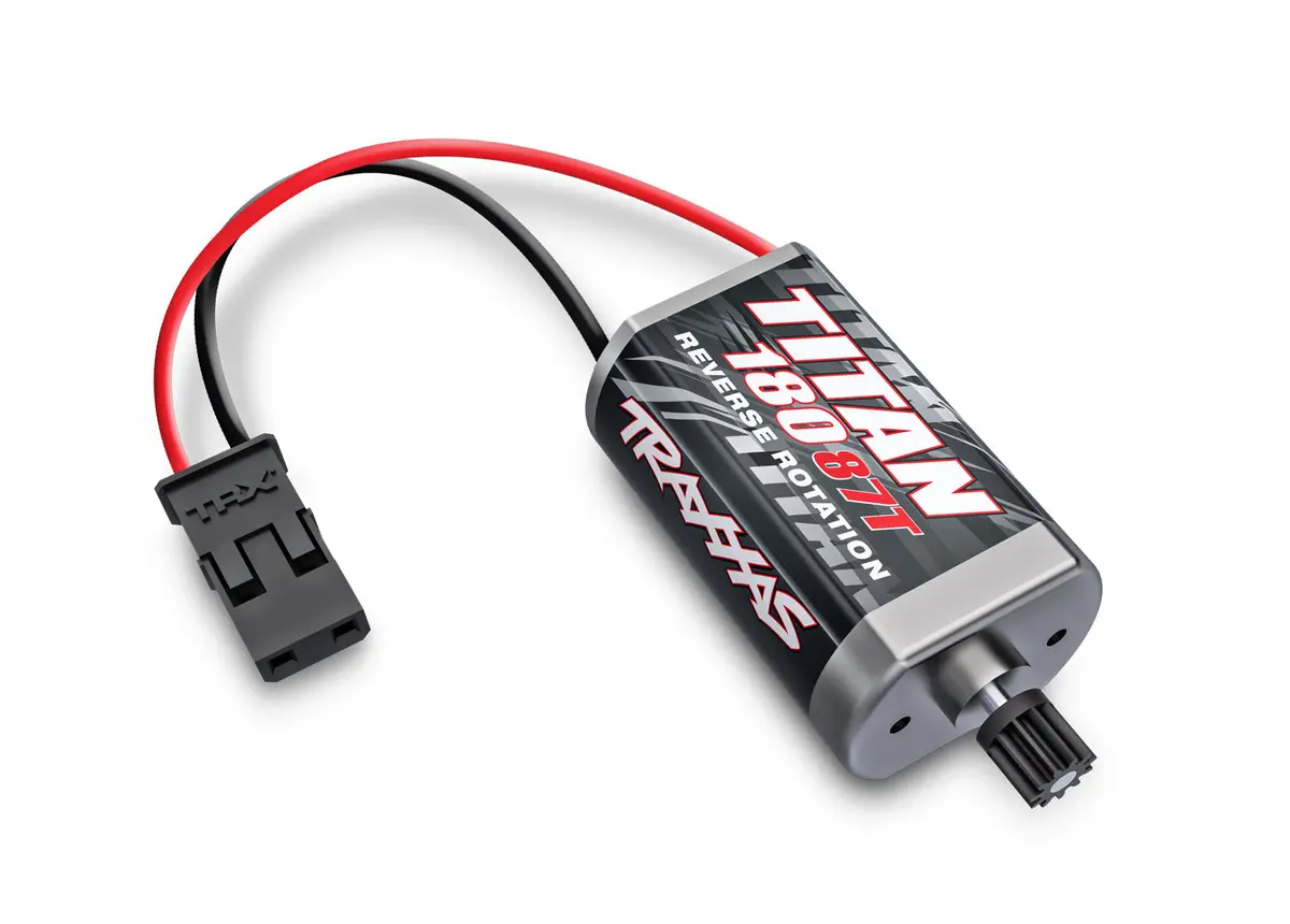 Traxxas Trx4m  Motor, Titan® 87T (87-Turn, 180 Size)/ Pinion Gear, 11-Tooth (Metal) 1