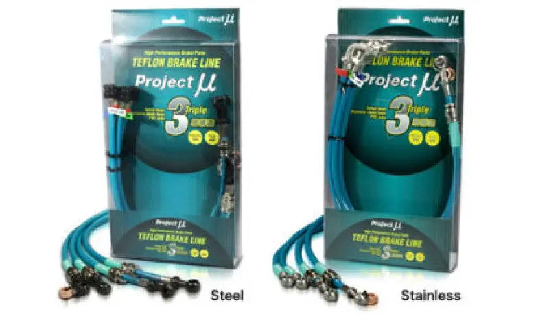 Project Mu Nissan Skyline Hnr32 Stainless Steel Green Teflon Brake Lines (Special Order No Cancel) 1