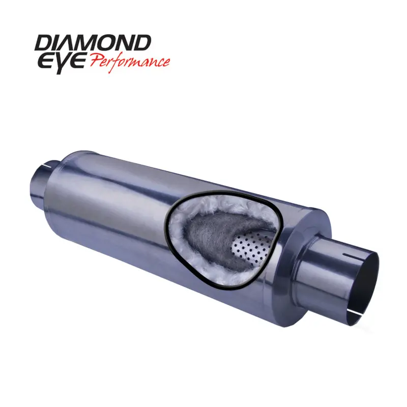 Diamond Eye Mflr 4Inid Sgl In/Sgl Out 7India X 20In Body 27In Length Perf Slotted Ends 409 Ss 1