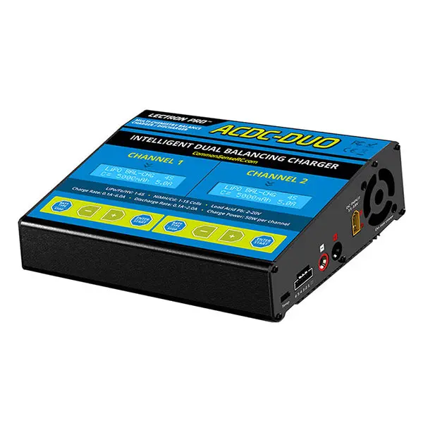 Common Sense Rc Lectron Pro Acdc-Duo - Two-Port Multi-Chemistry Balancing Charger (Lipo/Life/Lihv/Nimh) 1