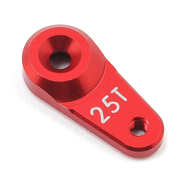 Arrma Aluminum Servo Horn (25T-Protek/Savox/Futaba) (Red) 1