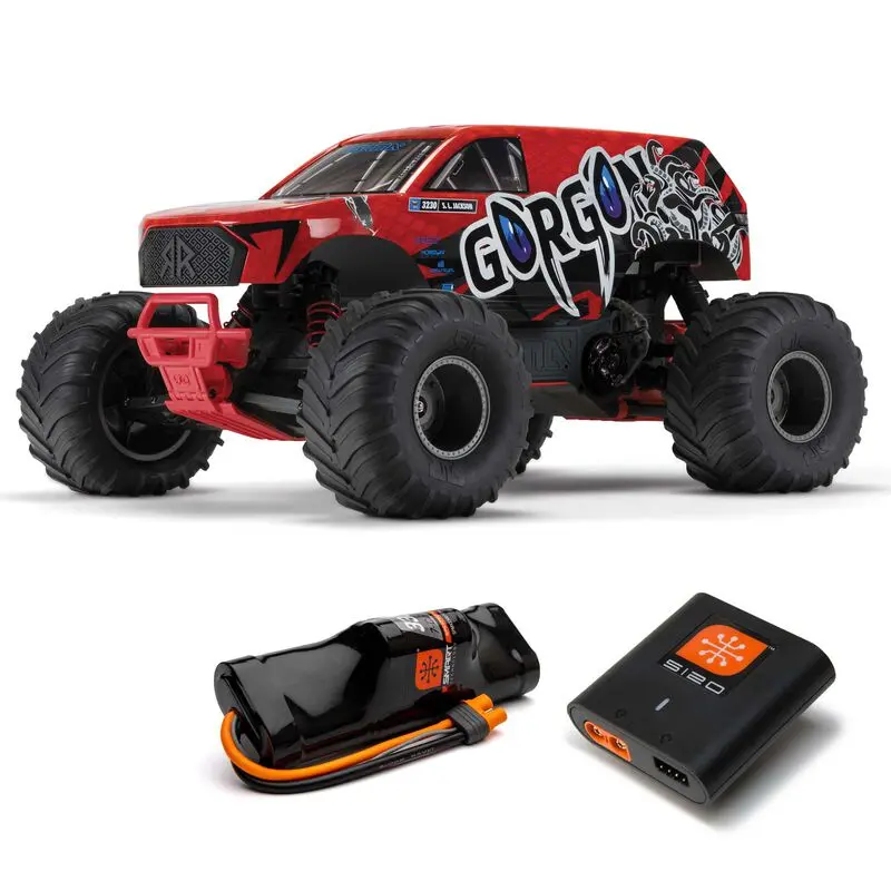 Arrma Gorgon 4X2 Mega 550 Brushed 1/10 Monster Truck Rtr W/Slt2 2.4Ghz Radio, Battery & Charger 1