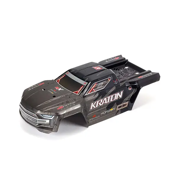 Arrma Exb Painted, Decaled & Trimmed Body, Black: Kraton 6S Blx 1