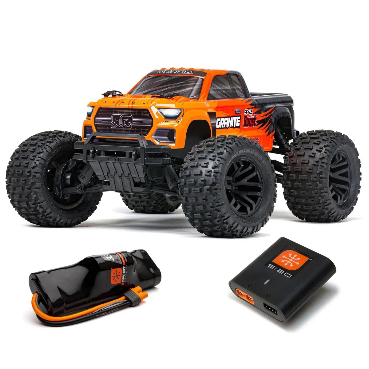 Arrma Granite 4X2 Boost 1/10 Electric Rtr Monster Truck W/Slt2 2.4Ghz Radio, Battery & Charger 1