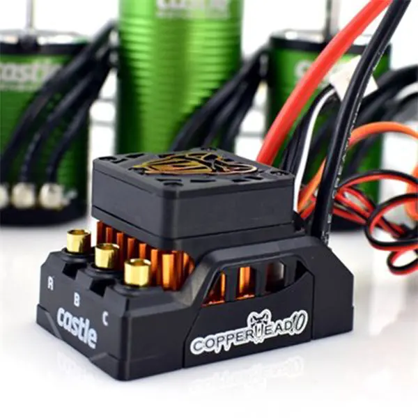 Castle Creations Copperhead 10 Waterproof 1/10 Sensored Combo W/1406 (6900Kv) (On-Road Edition) 1