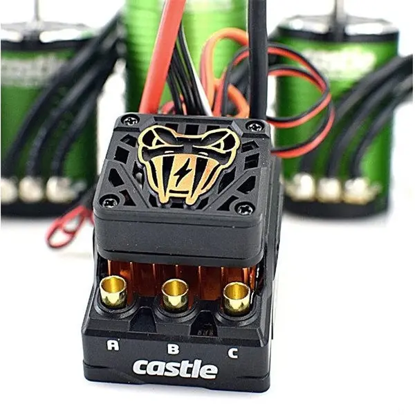 Castle Creations Copperhead 10 Waterproof 1/10 Sensored Combo W/1410 (3800Kv) (5Mm Shaft, Sct Edition) 1