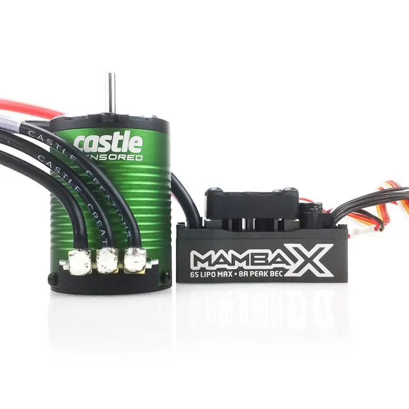 Castle Creations Mamba X 1/10 Brushless Combo W/1406 Sensored Motor (4600Kv) 1
