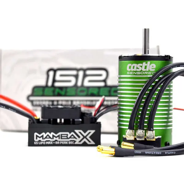 Castle Creations Mamba X Waterproof 1/8 Brushless Combo W/1512 Sensored Motor (1800Kv) 1