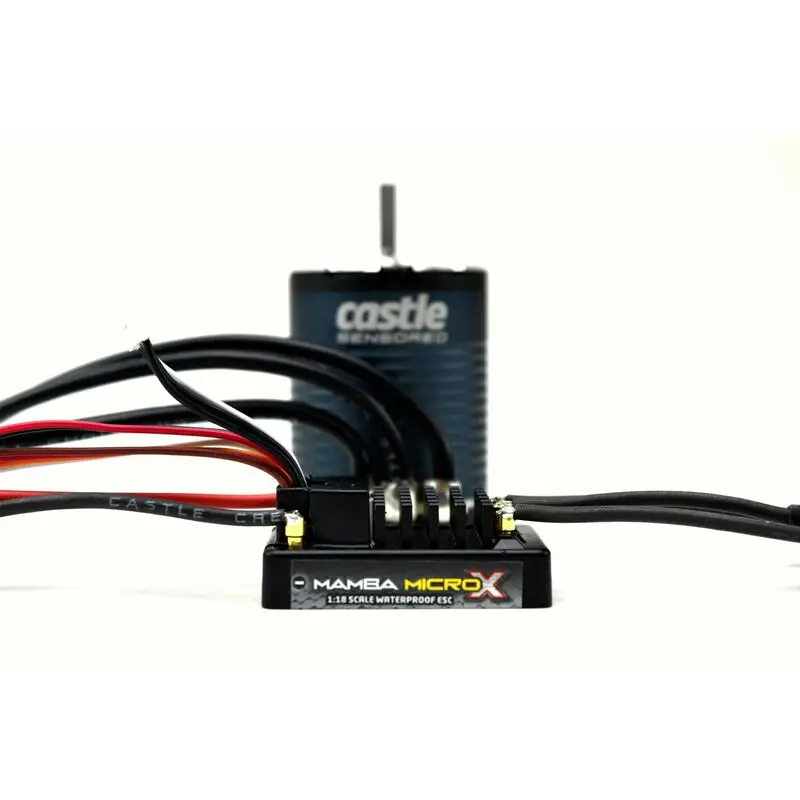 Castle Creations 1/10 Mamba Micro X Crawler Edition Esc/1406-2280Kv Sensored Brushless Motor Combo: 4Mm Bullet 1