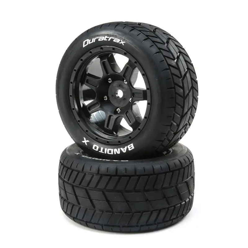 Duratrax Bandito X Belted Mounted Tires, 24Mm Black (2) 1