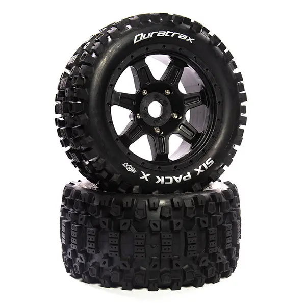 Duratrax Six Pack X Belted Mounted Black 24Mm Kraton 8S (2) 1