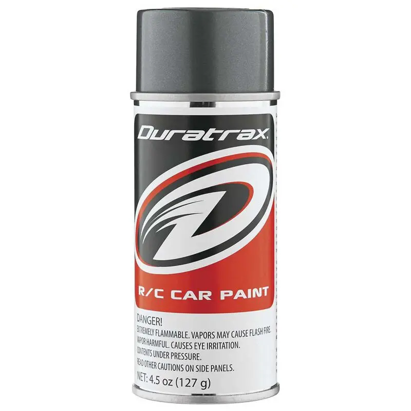 Duratrax Polycarb Gunmetal Lexan Spray Paint (4.5Oz) 1
