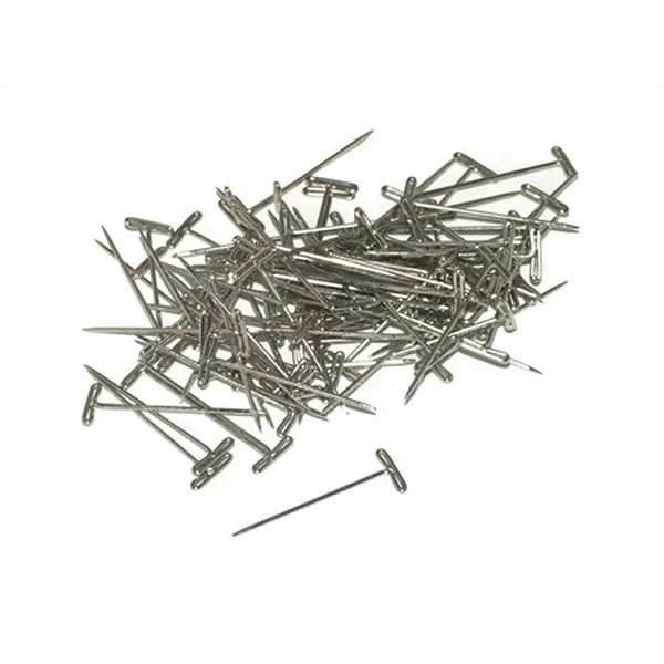 Dubro 1-1/4" Nickel Plated T-Pins (100) 1