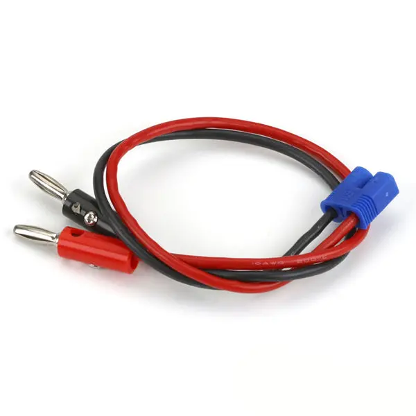 E-Flite Ec3 Device Charge Lead W/12" Wire & Jacks, 16Ga 1