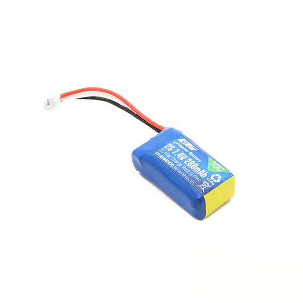 E-Flite 2S Lipo Battery 30C (7.4V/280Mah) W/Umx Connector (Discontinued) 1